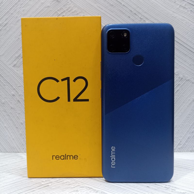 Realme C12 3/32 GB Handphone Second Bekas Fullset