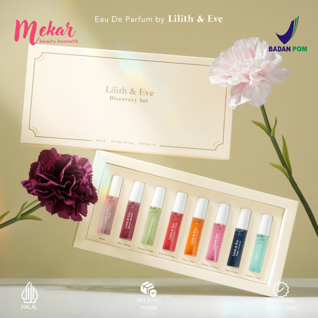 Lilith and Eve Discovery Set Eau De Parfum (EDP) - Perfume Wanita Minyak Wangi Parfume Tahan Lama  |