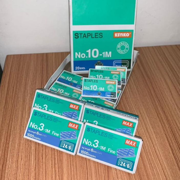 

ISI STAPLES Murah // Merk Kenko & MAX 2 Ukuran