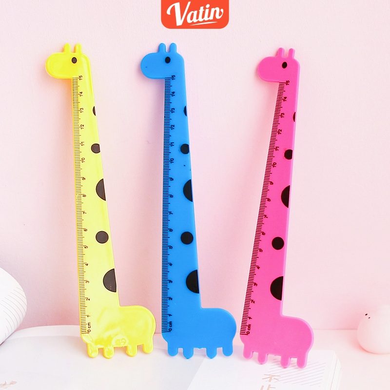 

15cm ruler set/ Penggaris Plastik 1 Set 4 Model -Vatin_Shop