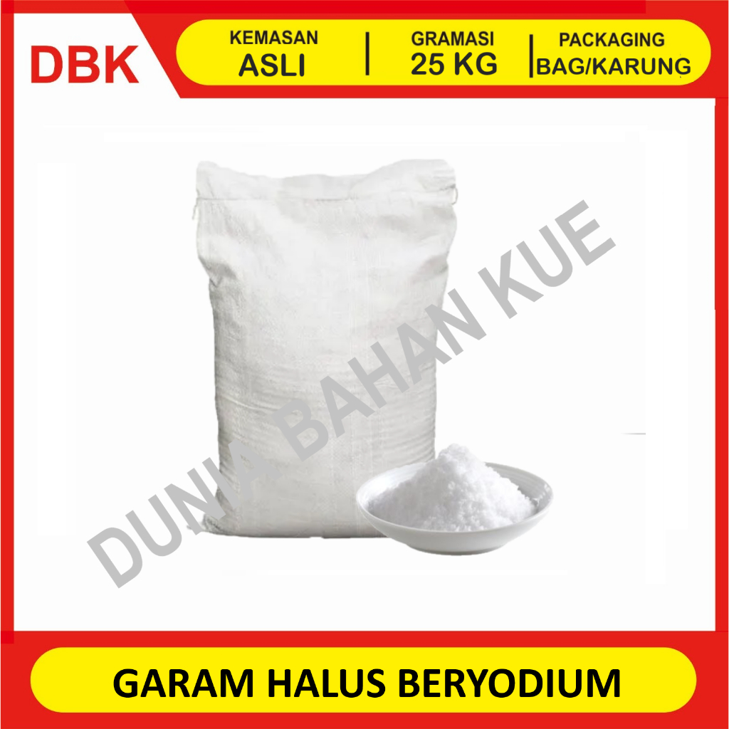 

(KHUSUS INSTANT/GOSEND) GARAM HALUS PREMIUM BERYODIUM - 1 BAG 25 KG
