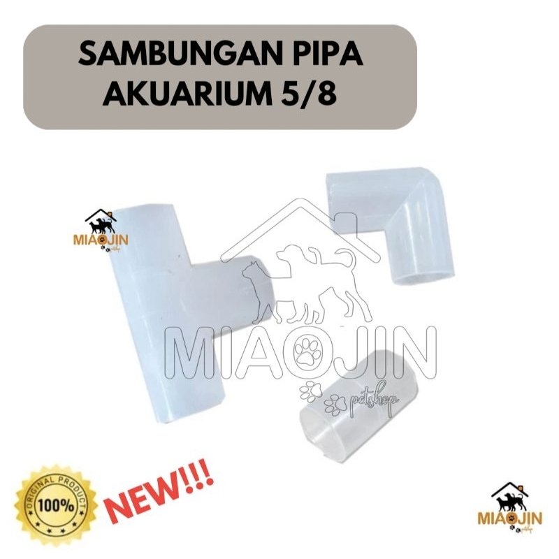 Sambungan Pipa Bening Aquarium 5/8 - Keni Jenis T L I Aquascape Aquarium Akuarium Pompa Talang Air T