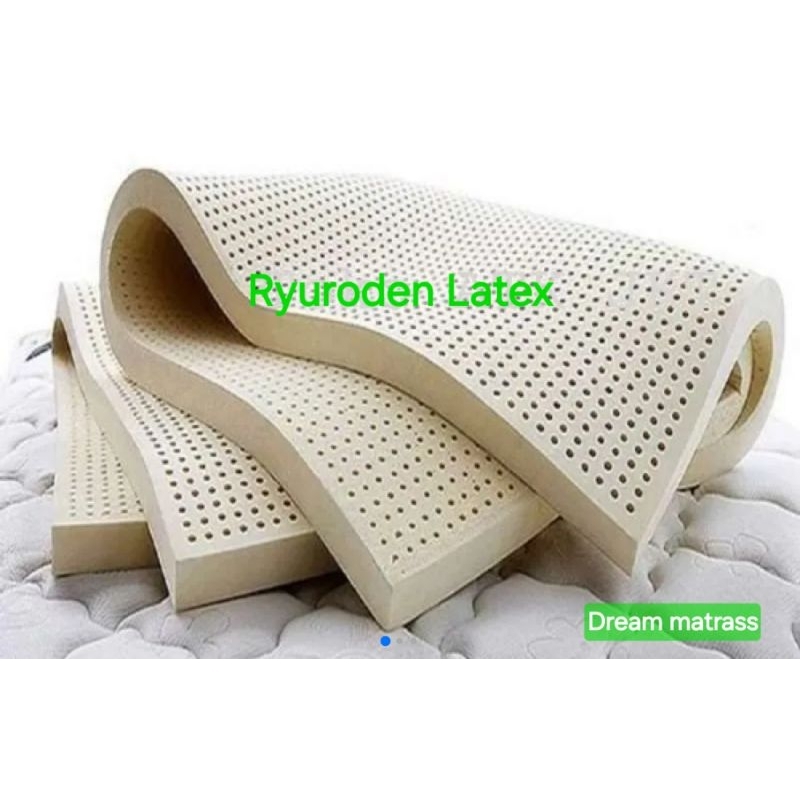 kasur latex dengan sarung ukuran 120 x 200 x 10