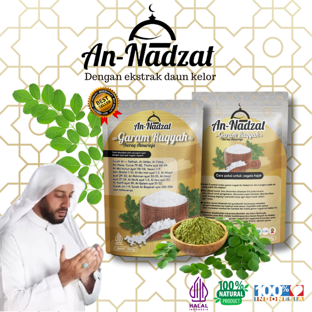 

AnNadzat Garam Original 500gr Dapat Tambahan Minyak Bidara, Parfum dan Tasbih