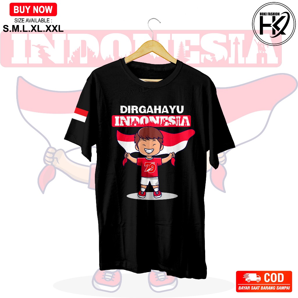 Kaos Indonesia Kaos Garuda Merah Putih Tshirt Garuda Kaos Kemerdekaan Indonesia HUT Dirgahayu
