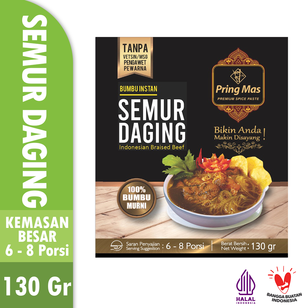 

Tchome Bumbu Makanan Instant Pringmas 25gr 45gr 130gr Bumbu Semur Daging bumbu masak enak