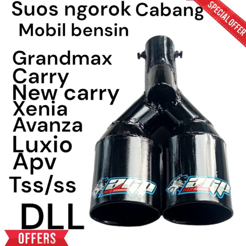 Knalpot Kenalpot suos/sos ngorok cabang all mobil bensin grandmax,carry,avanza,xenia,tss,kijang DLL
