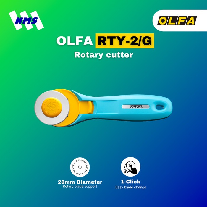 

Alat Gunting Kain OLFA RTY-2/G Rotary Cutter Pisau Cuter Pemotong Kertas Kado