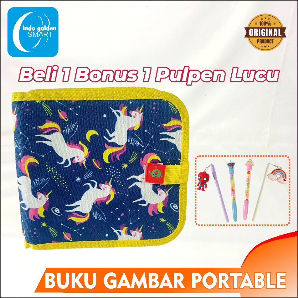 

Buku gambar portable bisa dihapus magic book 10 halaman AT-014
