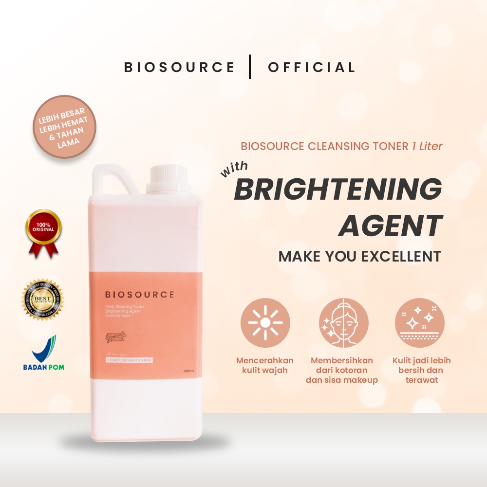 BIOSOURCE TONER  1L BEST BEAUTY  | BPOM | Skincare Toner 1L