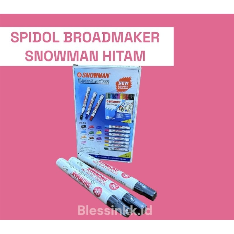 

SPIDOL BOARDMARKER SNOWMAN HITAM BG-12