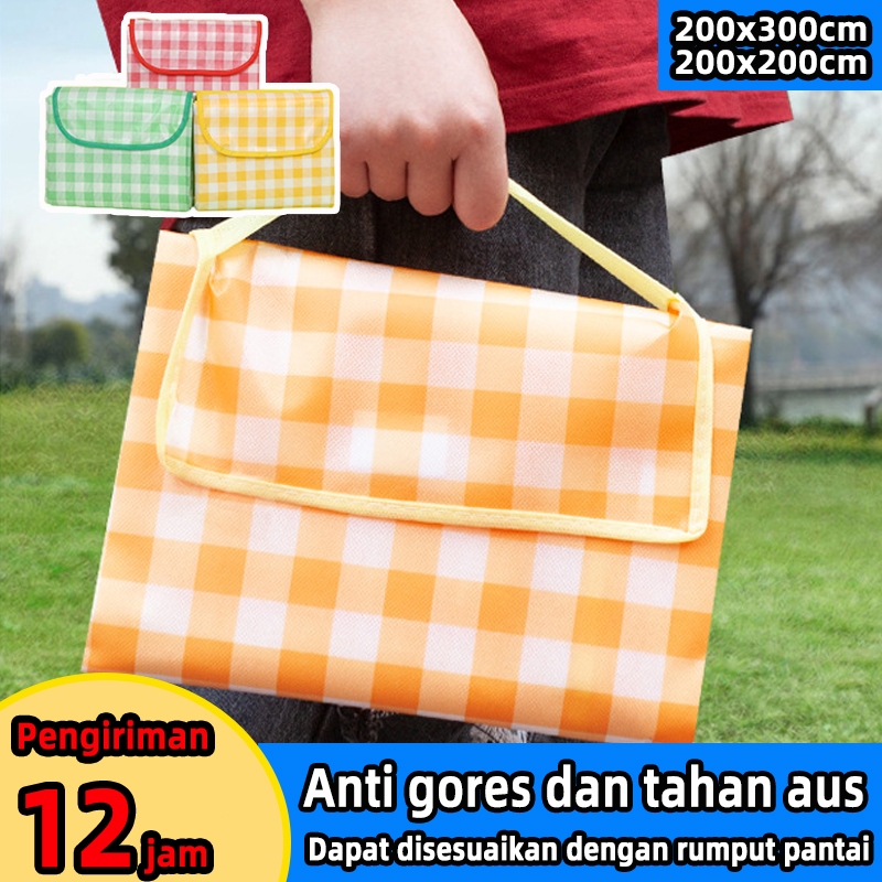 【Tahan abrasi】kain alas piknik tikar kain piknik estetik tikar piknik waterproof estetik tikar water