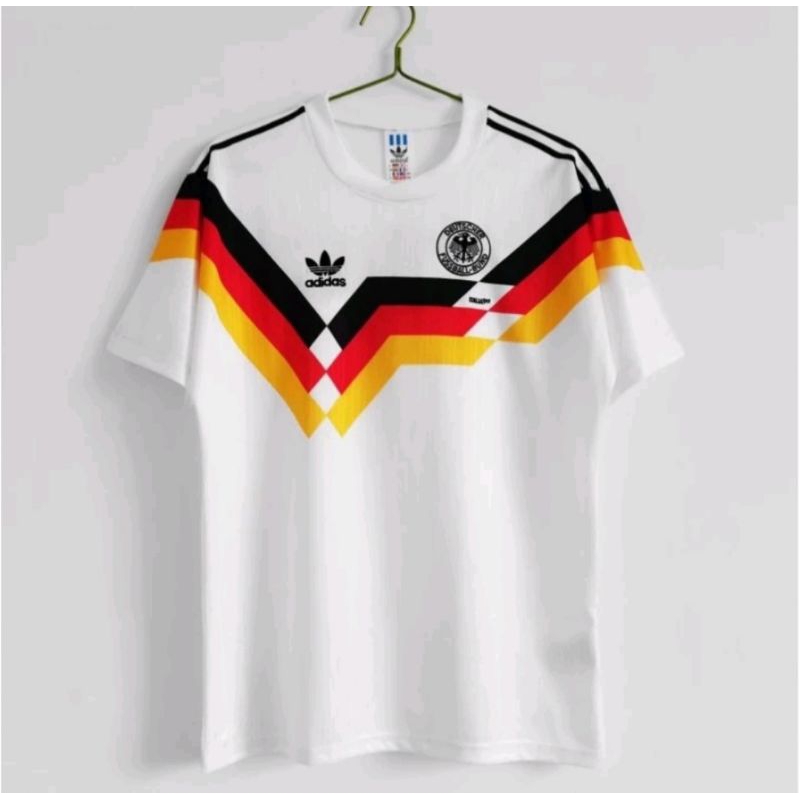 JERSEY BOLA JERMAN HOME RETRO 90 1990 GERMANY KLASIK GO GRADE ORI