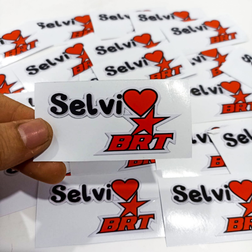 STICKER STIKER SELVI BRT RACING ORIGINAL CUTTING TIMBUL BINTANG RACING TEAM