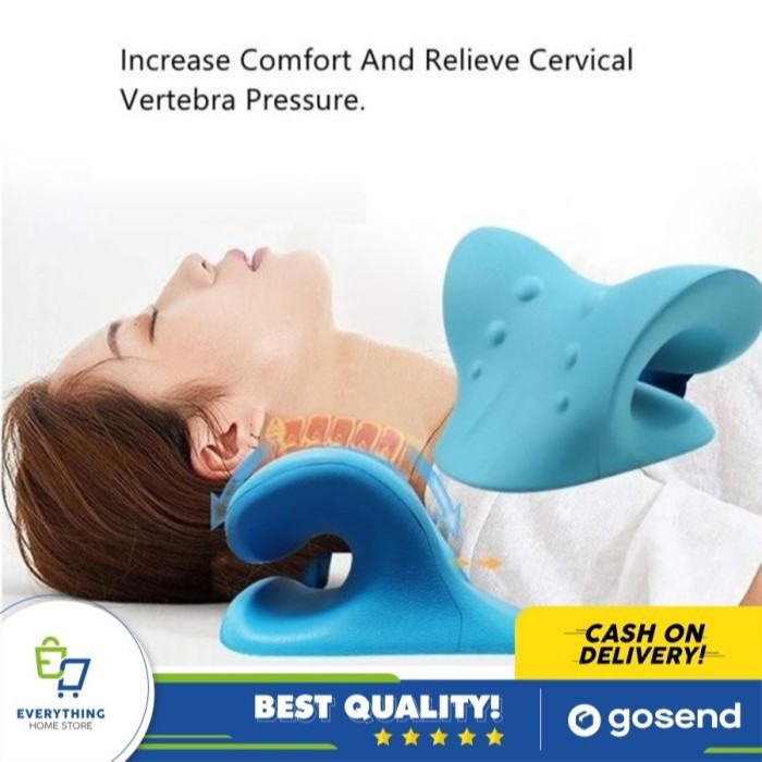 Alat Terapi Leher Kaku Bantal Relaksasi Leher Punggung Cervical Neck EHS