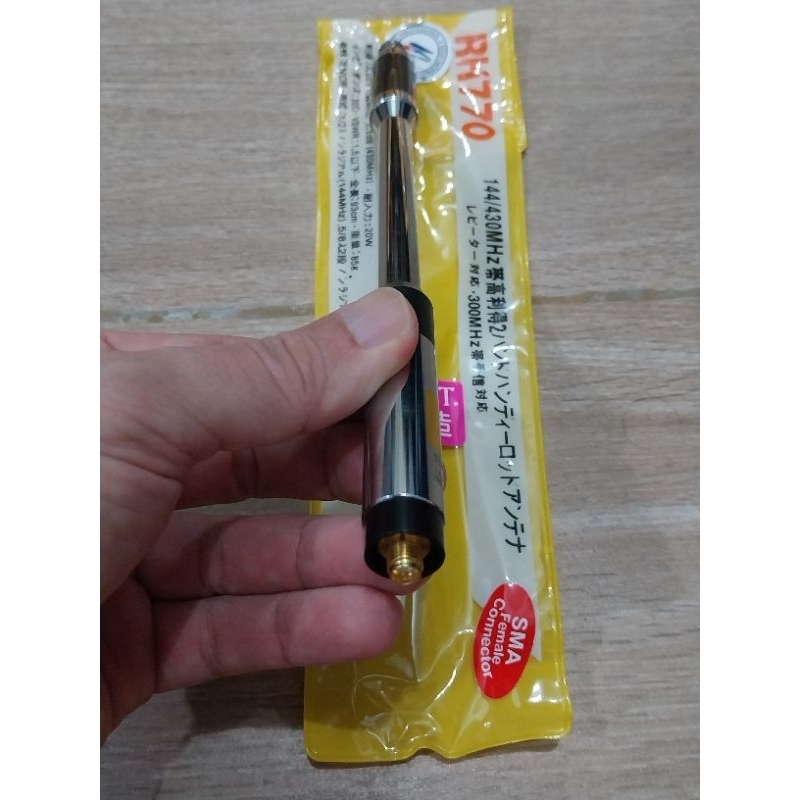 antena ht super stick RH770 dualband female buat texas tx3 kinnota uvk5 plus ksun uv60D baofeng uv5r