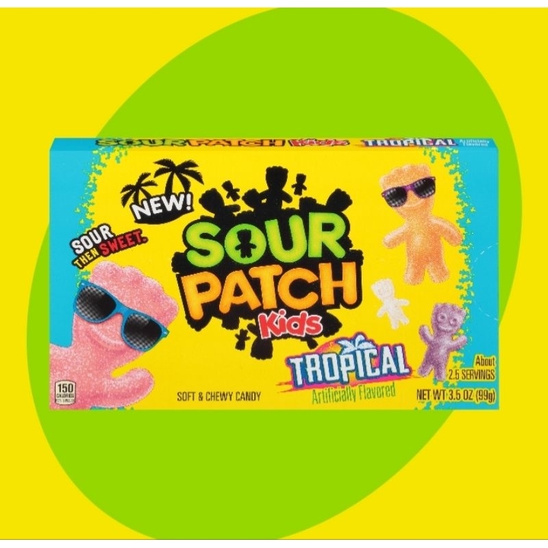 

SOUR PATCH KIDS TROPICAL SOFT & CHEWY CANDY, 3.5 OZ