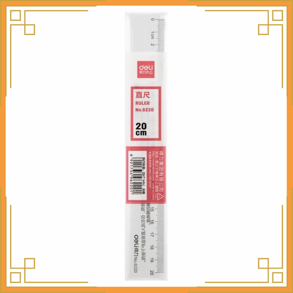 

DELI Penggaris plastik clasic 6230/6220 30cm dan 20cm