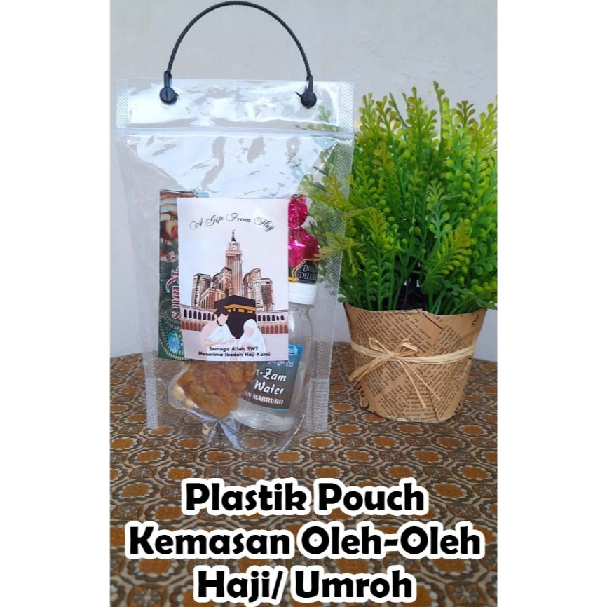 

(TAS PLASTIK POUCH) KEMASAN OLEH OLEH HAJI UMROH, LEBARAN, ULANG TAHUN, SOUVENIR HAJI UMROH, ULTAH