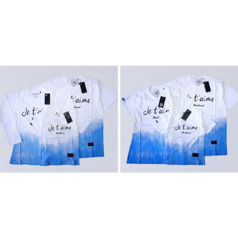 KODE U6S ANAK 11 TAHUN KAOS COUPLE FAMILY KELUARGA 3SECOND THREE SECOND THREESECOND WARNA PUTIH