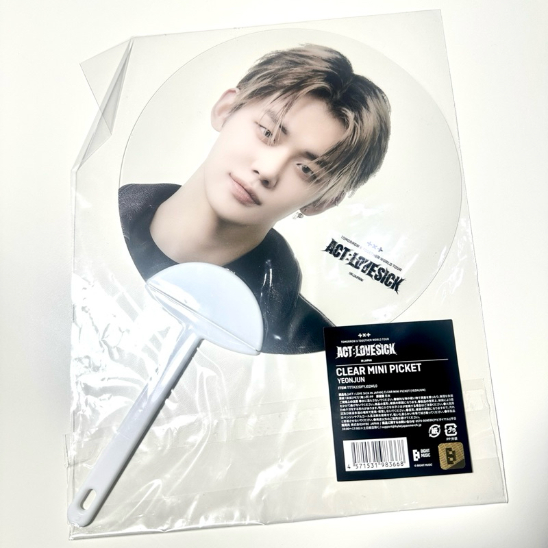 TXT YEONJUN IMAGE PICKET MINI CLEAR IMPICK ACT LOVESICK JAPAN TOMORROW X TOGETHER OFFICIAL MERCH