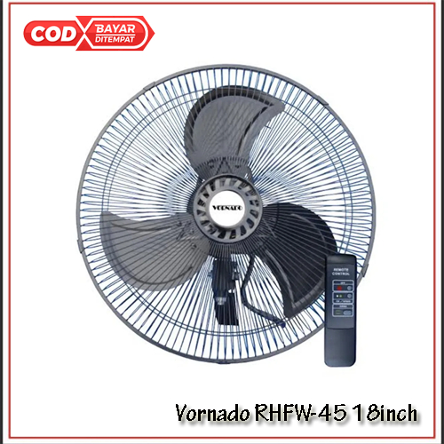 Kipas Angin Vornado Wall Fan Rhfw-45 18 Inch remote Kipaas Angin Dinding Remot 18"Kipas Besi Tornado
