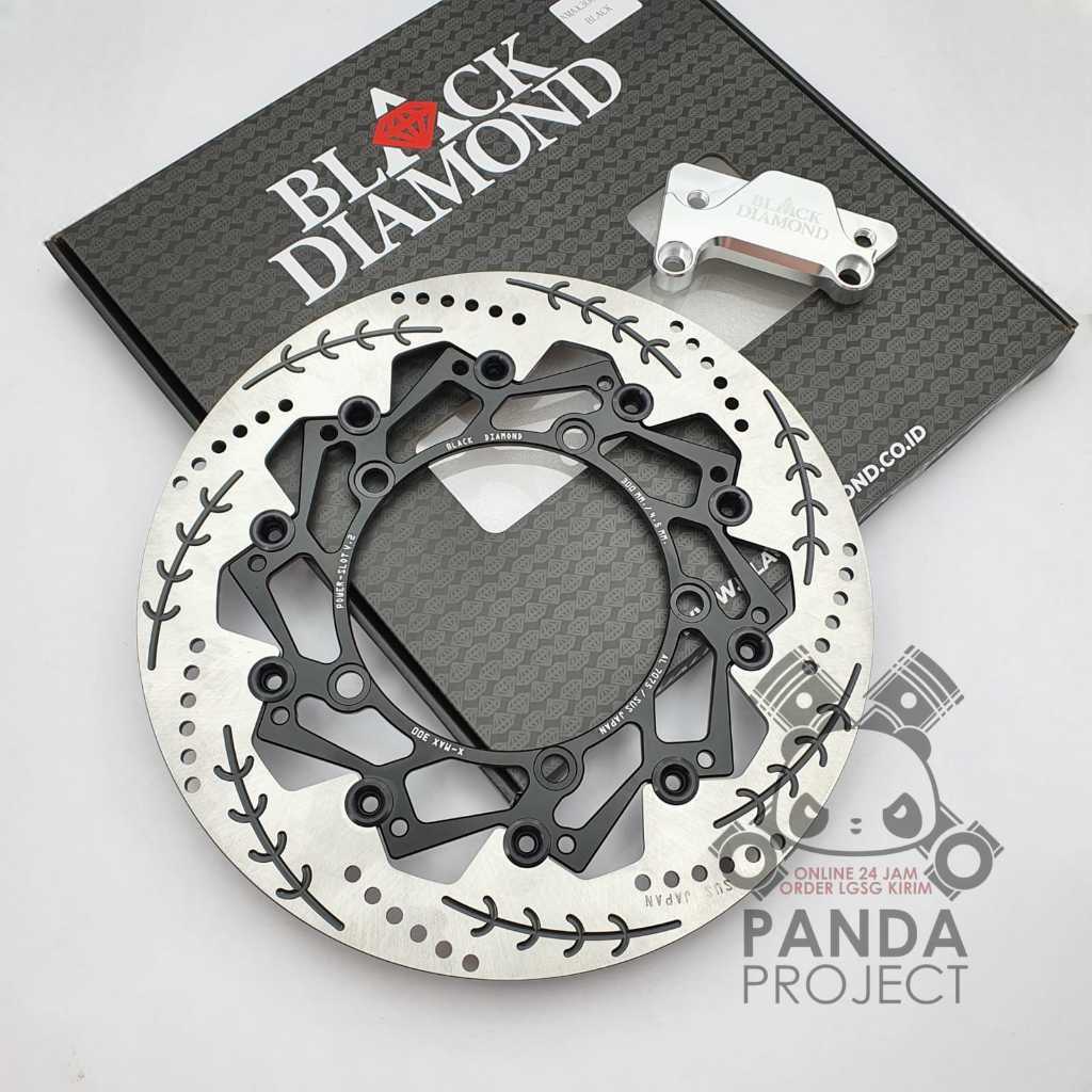 Disk Brake Piringan Depan Belakang CNC Floating BLACKDIAMOND 300mm Yamaha Xmax 250/300