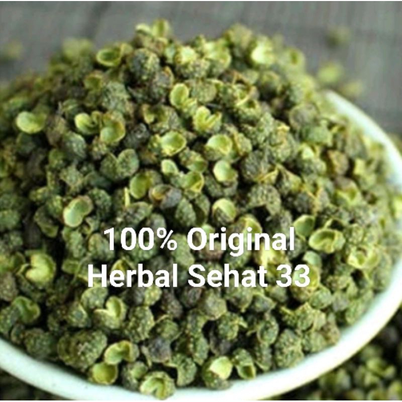 

biji mala hijau Hua Jiao huajiao huaciao sichuan pepper lada hijau 100g