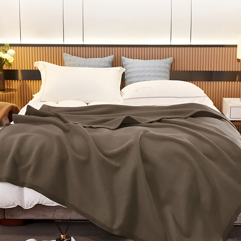 FG2 World Home Selimut Bulu Motif Polos Ukuran 12x17cm Bahan Lembut Selimut Single Warna Polos Murah