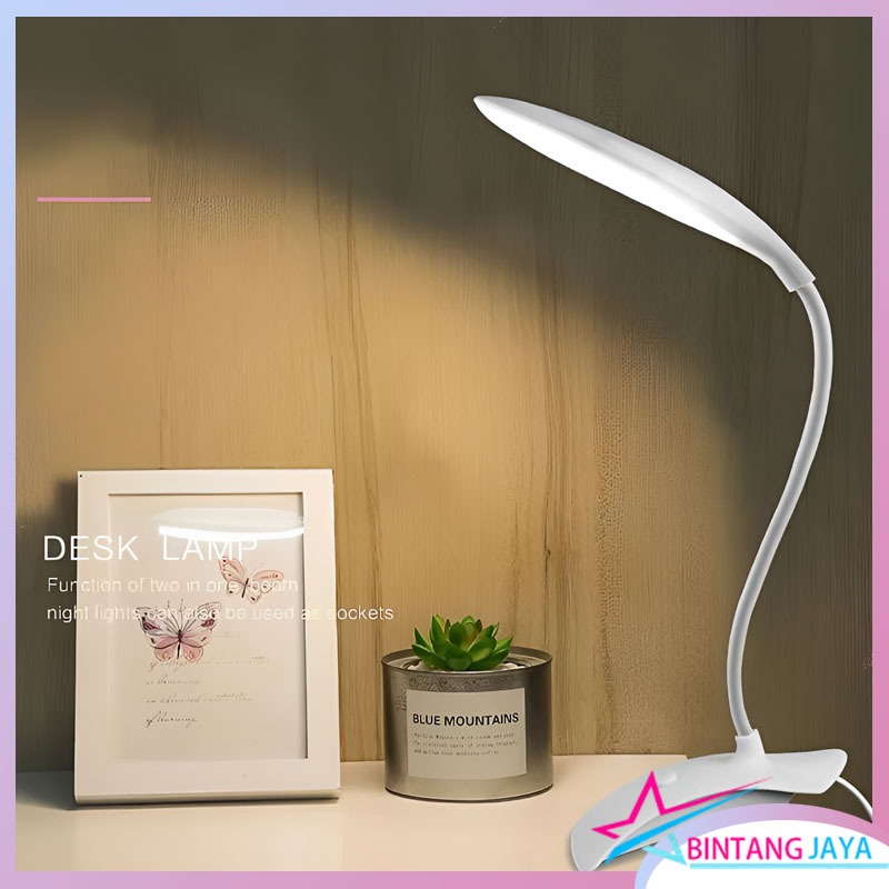 Lampu LED Meja Belajar USB Lampu Baca Desk Lamp Listrik