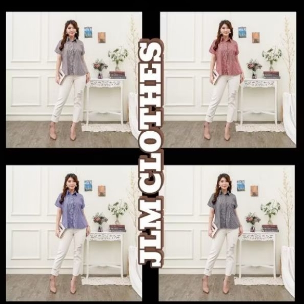 JLM.CLOTH KEMEJA KOTAK KOTAK KECIL / KEMEJA WANITA PREMIUM
