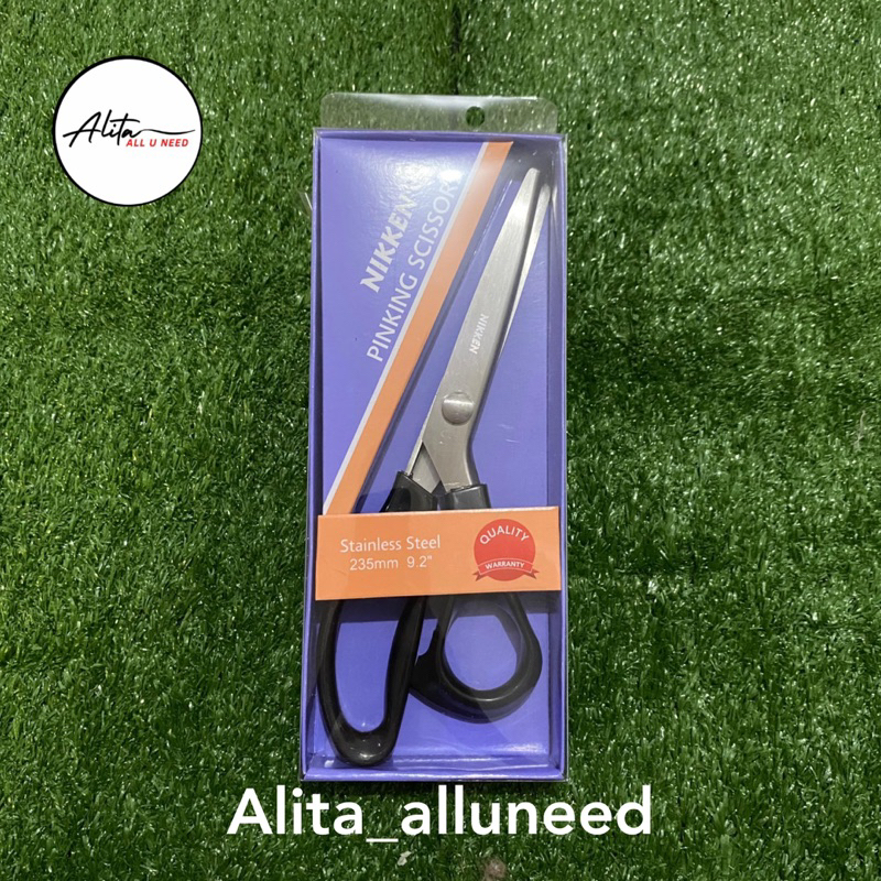 

Gunting Zigzag Kain 9 inch/Gunting Kain Zigzag Nikken