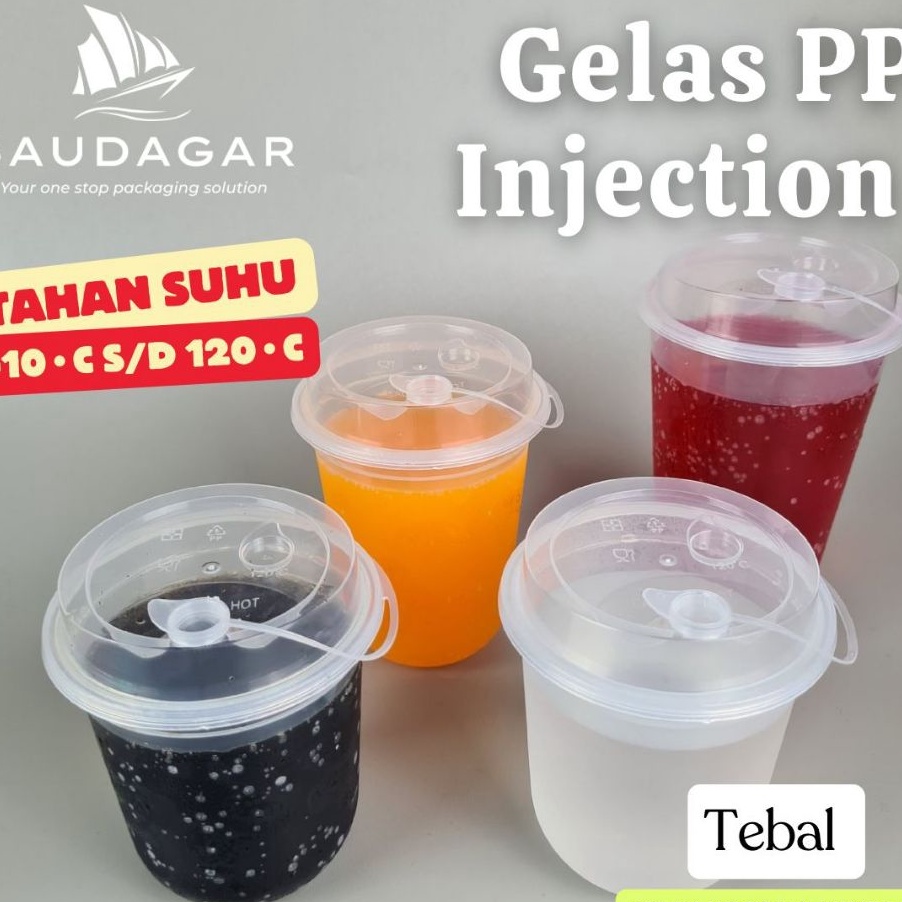 Terbatas Gelas cup PP injection  Gelas Thinwall 12 oz  14 oz  16 oz  22 oz