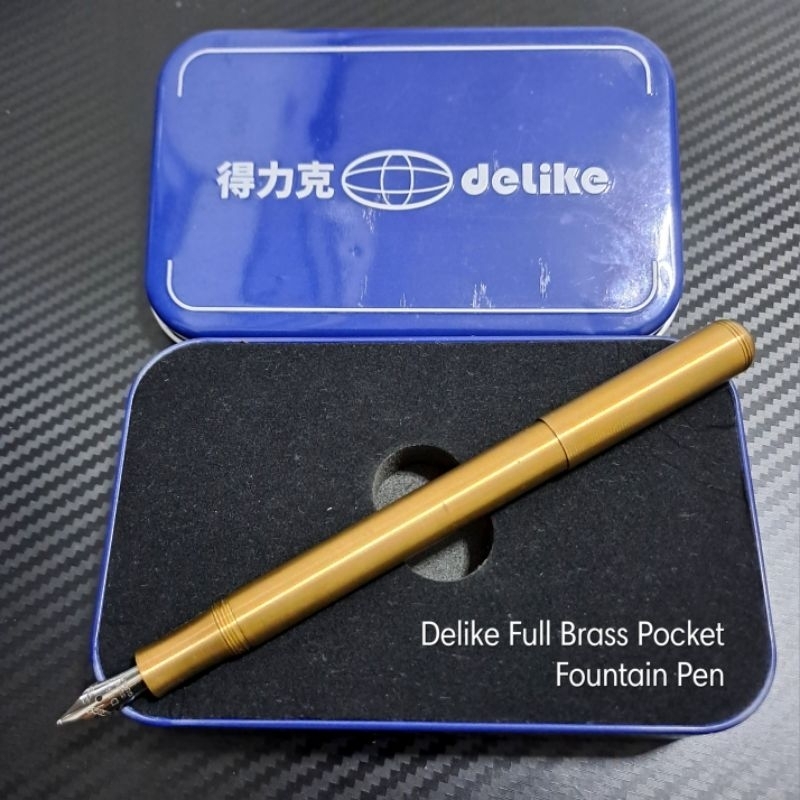 

Delike Brass Pocket Fountain Pen Preloved