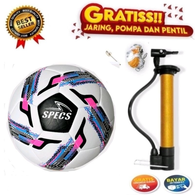 Bola sepak size 5 bola sepak spec bola murah bonus pentil dan jaring