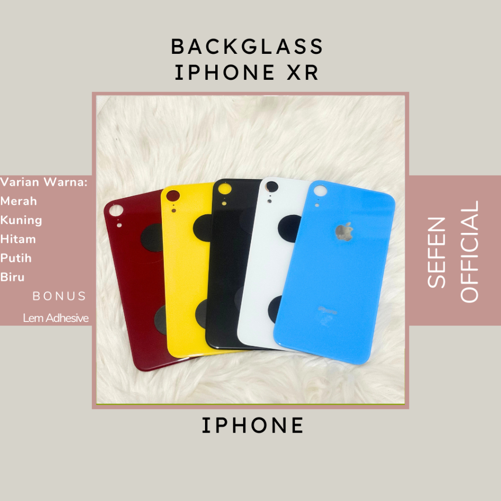 back glass backdoor Ip Xr back doorcover belakang tutup casing belakang tutup baterai iphone xr warn