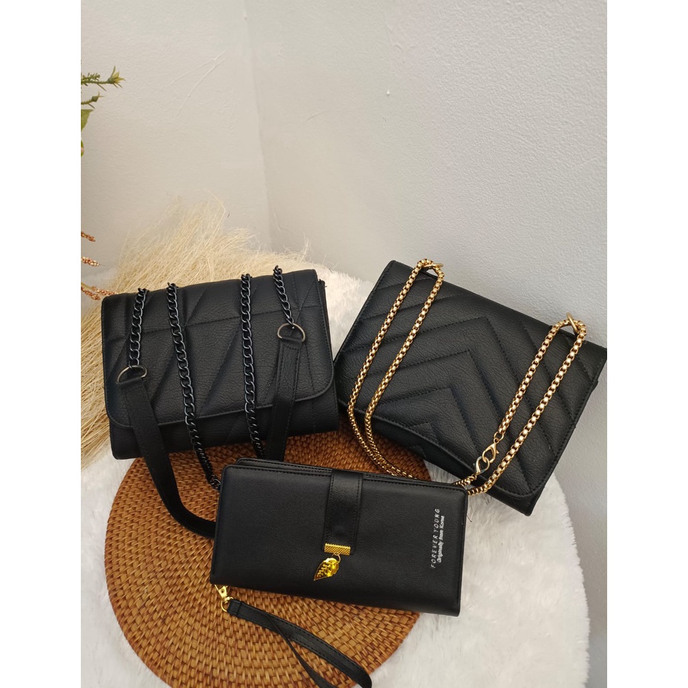 TERBARU Paket Bundling Usaha Dapat 3 Tas Selempang wanita