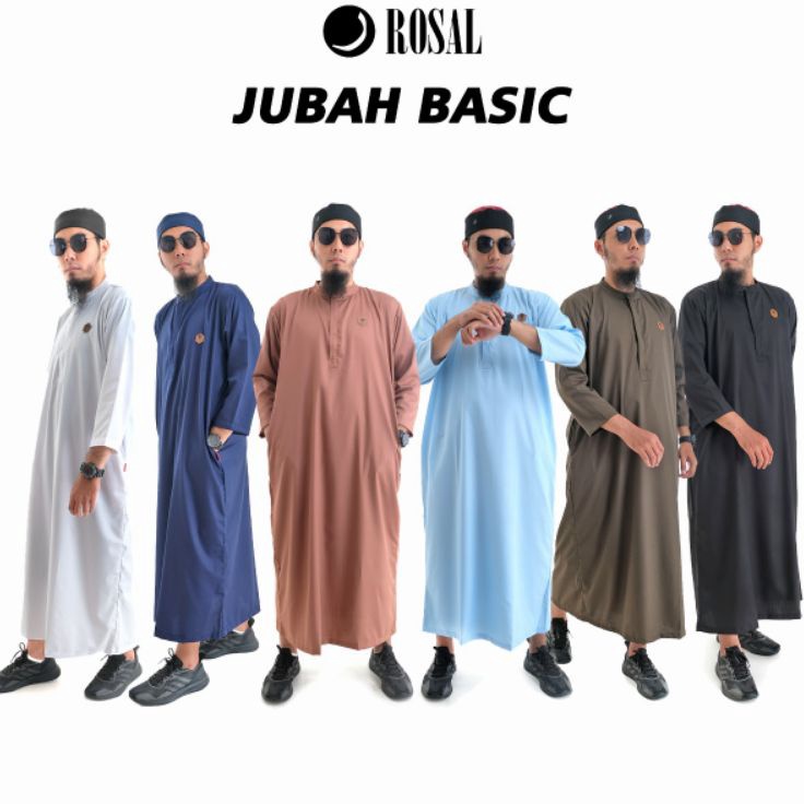 Dijamin Terbaik  Jubah Lengan Panjang Gamis Lengan Panjang Premium Jumbo M L XL XXL XXXL Brand Rosal