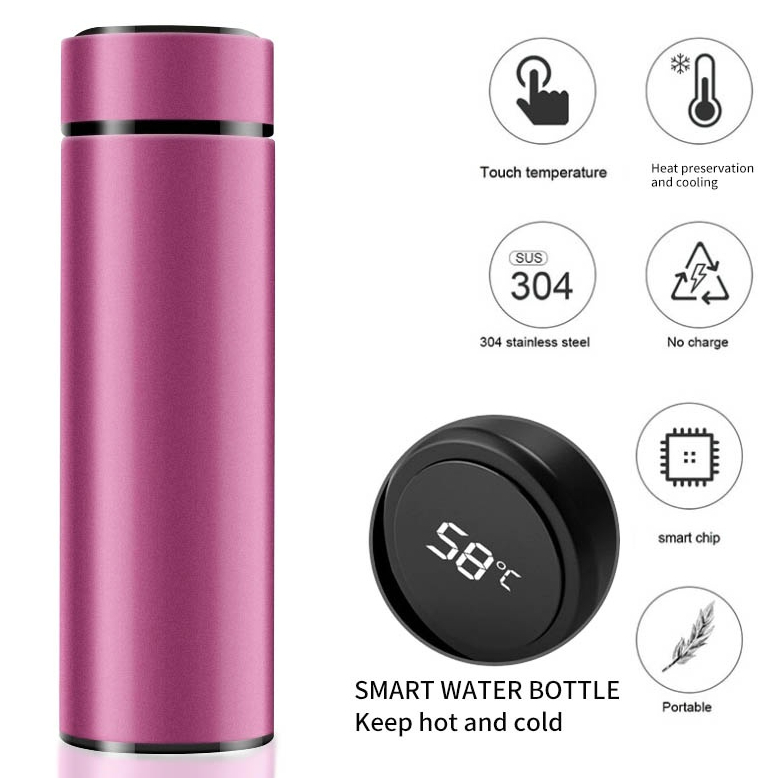 Termos Air Panas Mini Stenlis 500ml LED Display Suhu Temperatur-Termos Air Panas 500ml Stainless