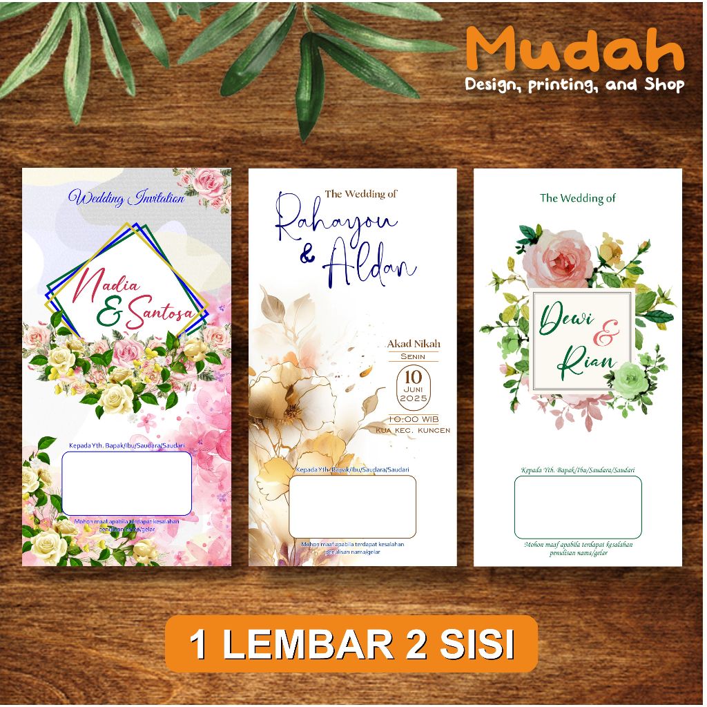 

Undangan Pernikahan Murah Berkualitas