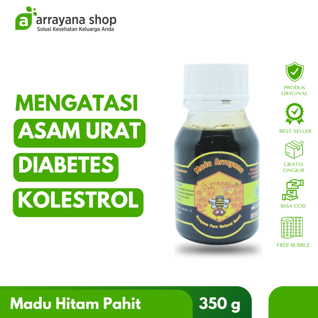 MADU HITAM PAHIT PLUS PROPOLIS ROYAL JELLY PLUS SAMBILOTO DIABETES KOLESTROL