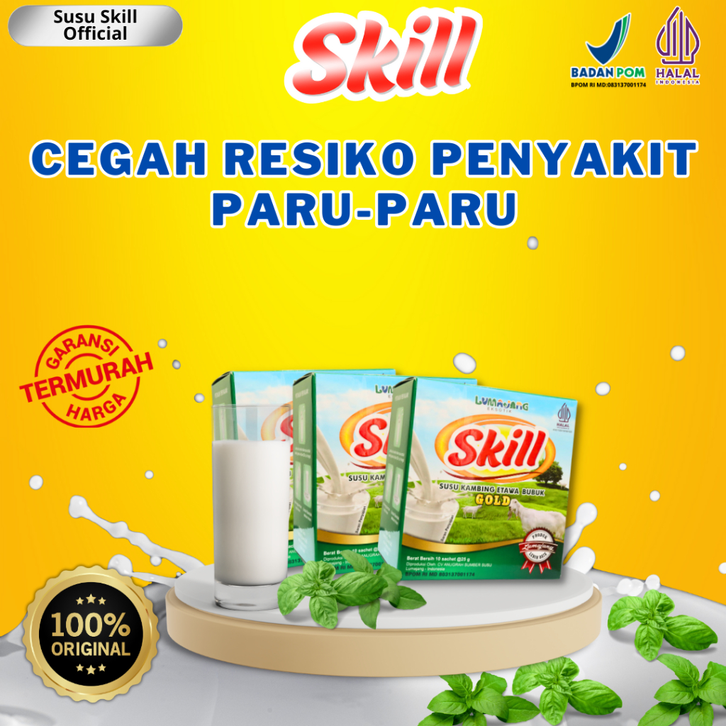 

cegah penyakit paru-paru dengan - Etawa Skill Susu Etawa Herbal Official 1 Box Sachet 100%