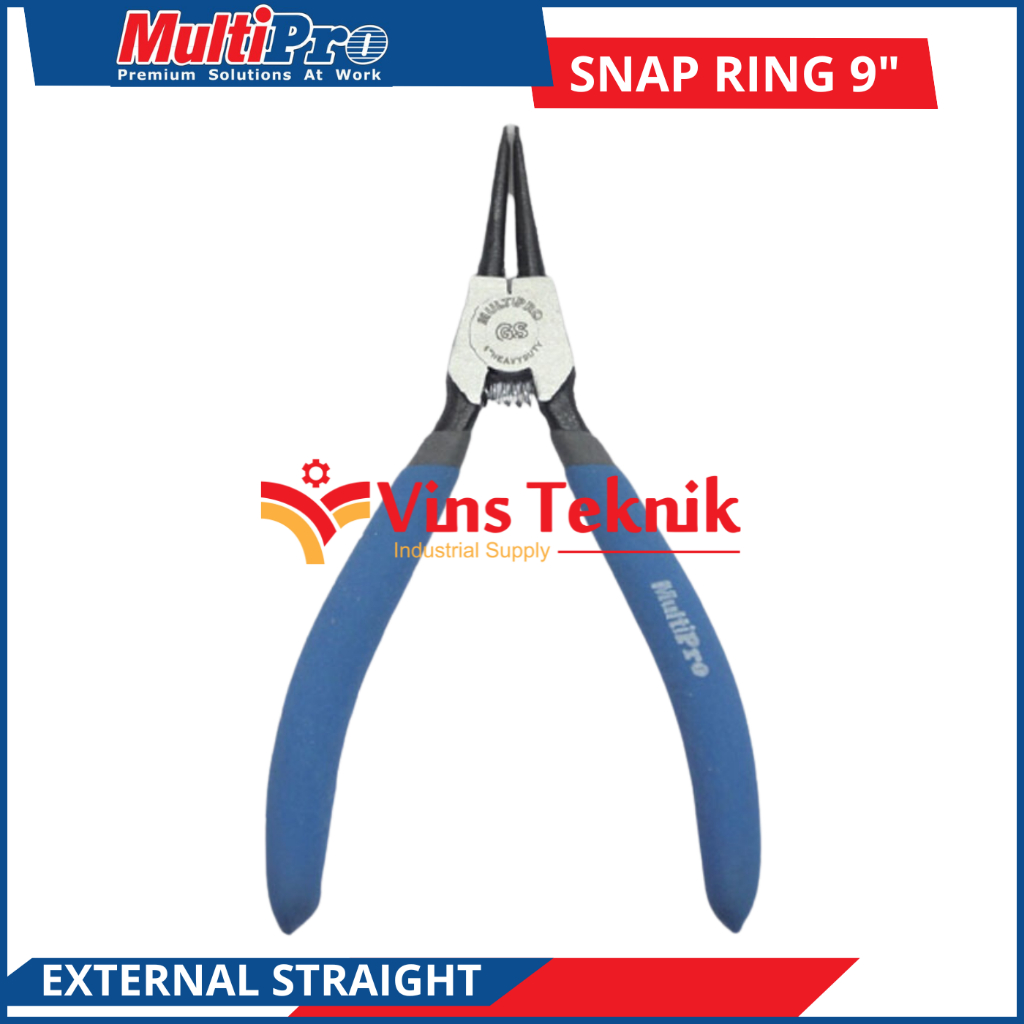 Tang Snap Ring Pliers 9" EXTERNAL STRAIGHT 9 INCH MULTIPRO