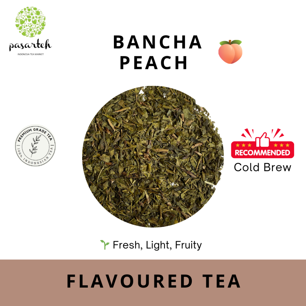 

[ pasarteh ] Bancha Peach | Peach Tea | Iced Tea | Flavoured Tea