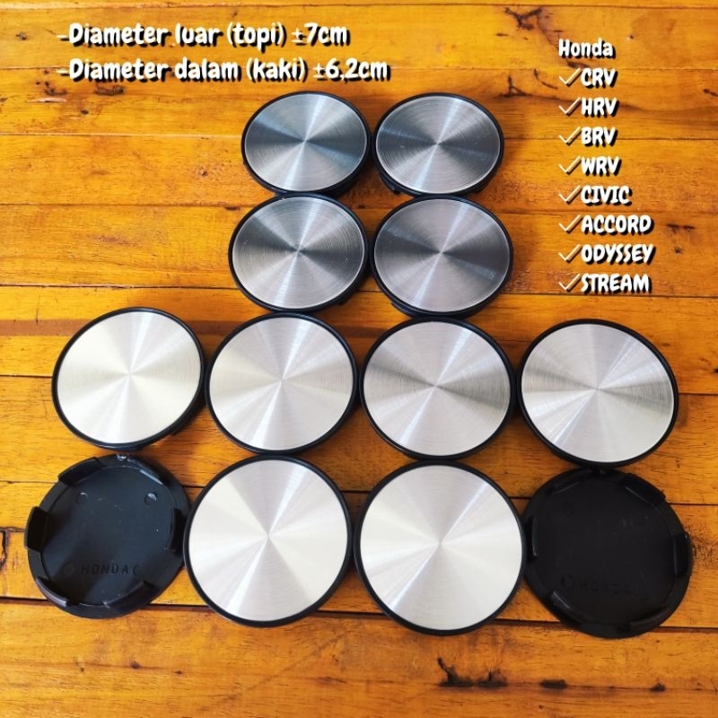DOP VELG MOBIL TUTUP DOP VELG HONDA CRV HRV BRV WRV CIVIC ACCORD ODYSSEY STREAM DOP VELG AS RODA VAR