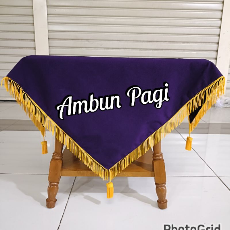 

best seller alas baki paskibra alas baki upacara bendera warna ungu polos