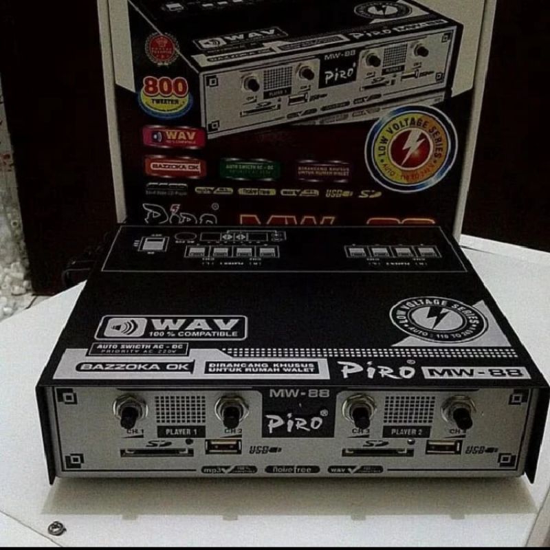 Ampli walet Piro MW 88 4channel bisa 800 tweeter