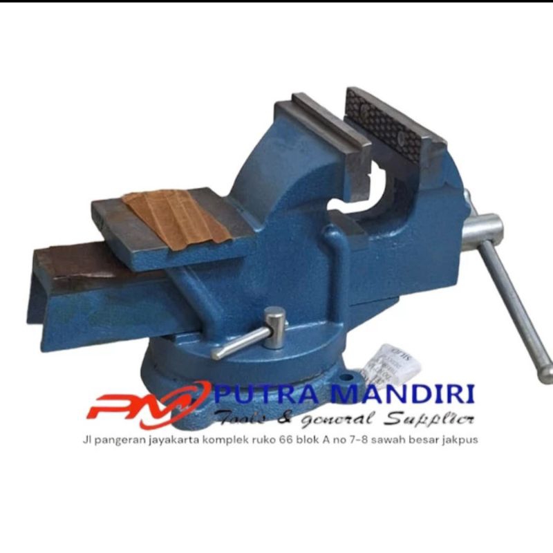 Catok ragum 5 inch / Catok paron meja 125mm Swivel  / Bench Vice 5 inch SUPER