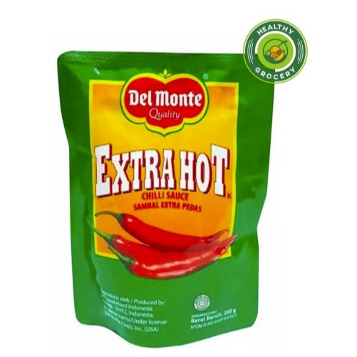 

Delmonte Extra Hot Chilli Sauce Pouch 200gr - Sambal Extra Pedas