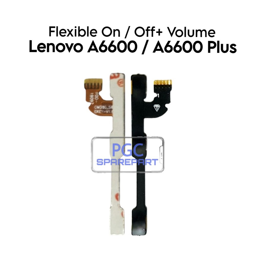 Flexible Konektor Power On Off + Volume LEN A6600 / A6600 Plus / A6600+ / A6600d40 / A6600a40 - Flex